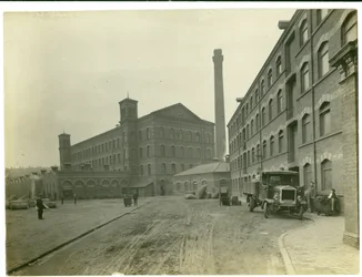 Spinnereien in Leas, 1923